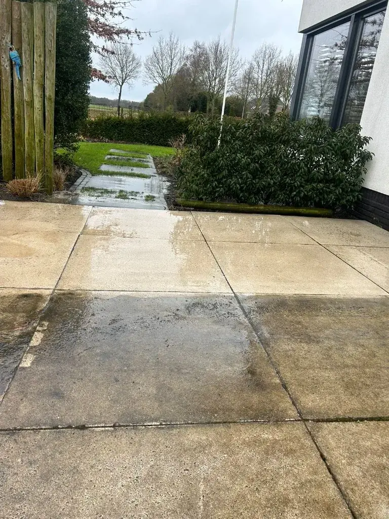 Gereinigde oprit en terras door Buitenglans